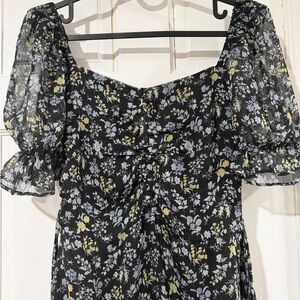 Floral Puff Sleeve Dress